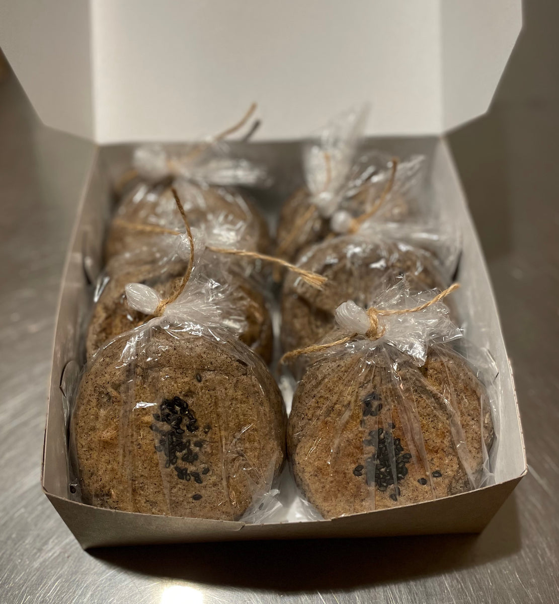 Big Oyaki (Japanese hot donuts) made with Organic Buckwheat and Anko ( Sankyodai Natto